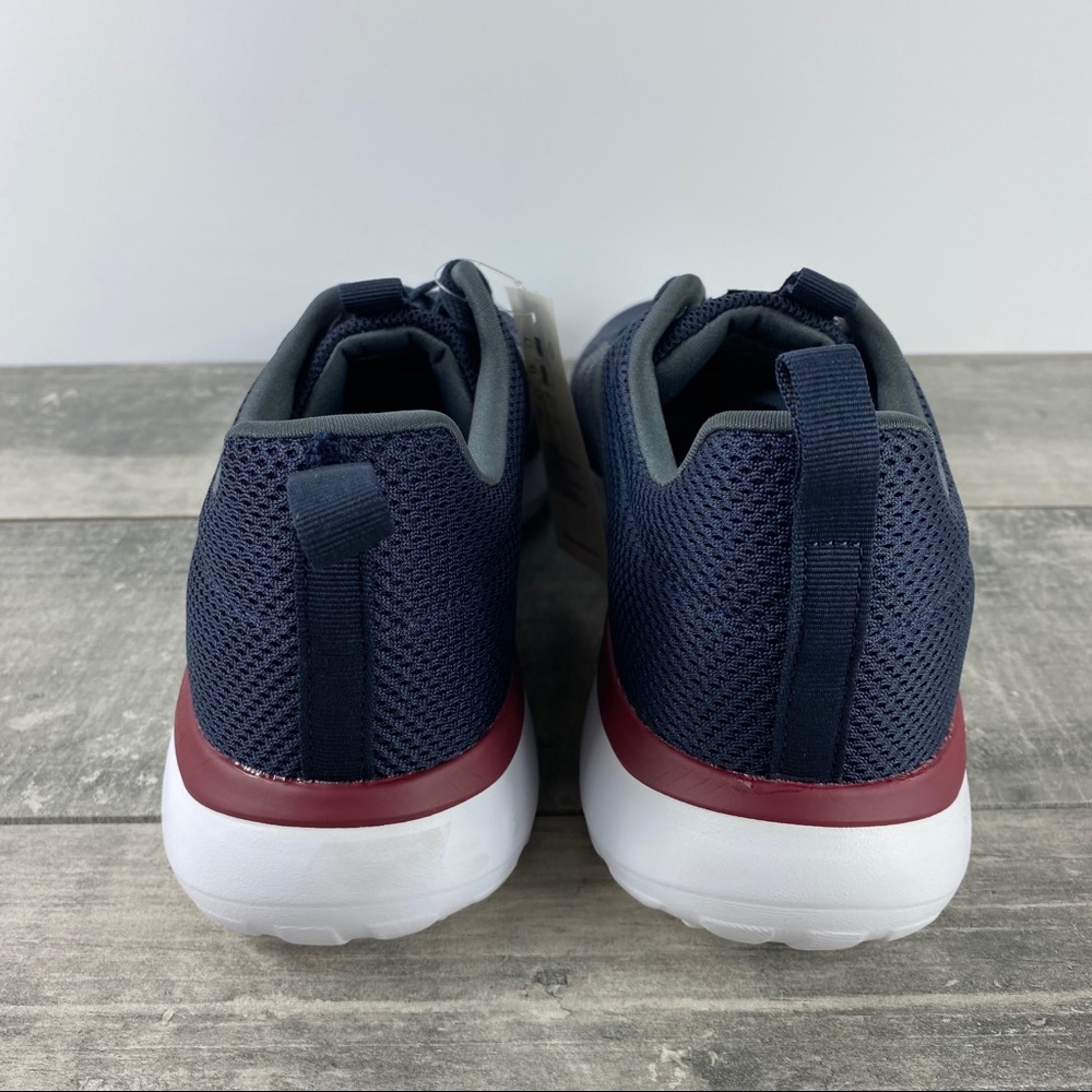 Adidas Lite Racer Cln Running Shoes Blue/Grey/Red - Picture 4 of 8